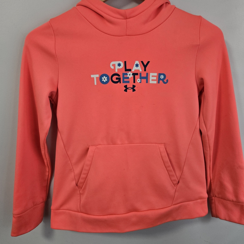 Under Armour Girl's Coral Hoodie Size M